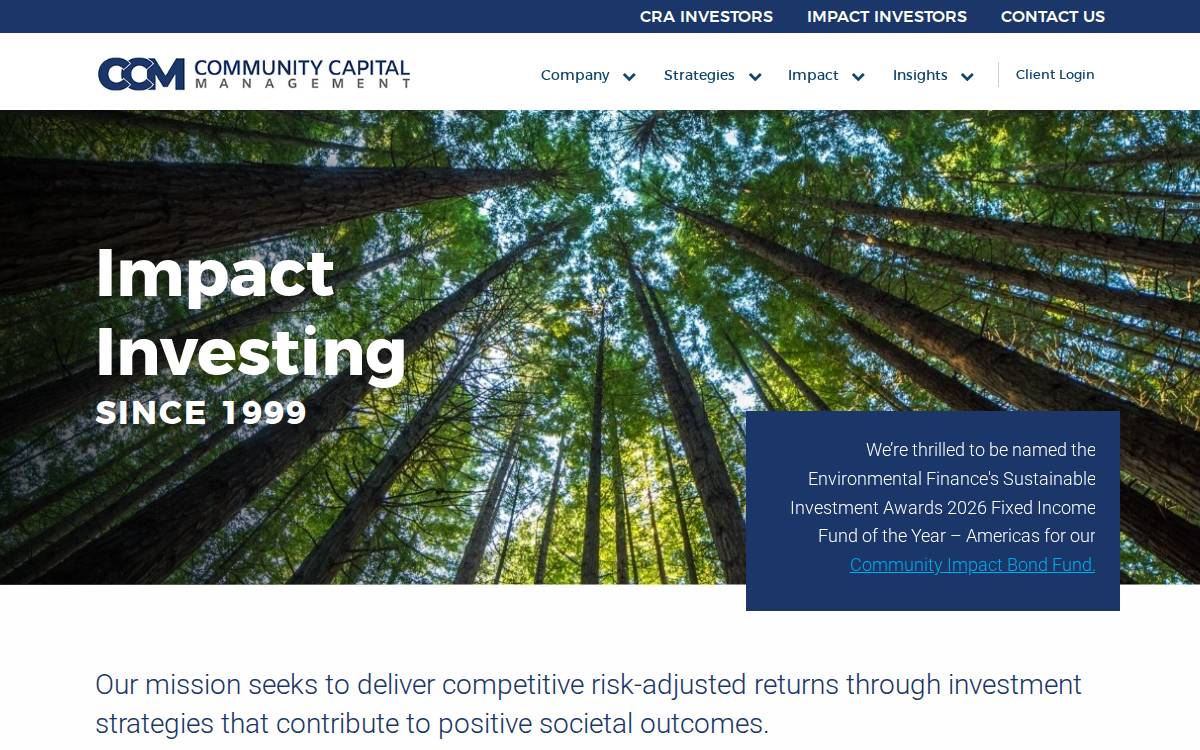Community Capital Management website preview