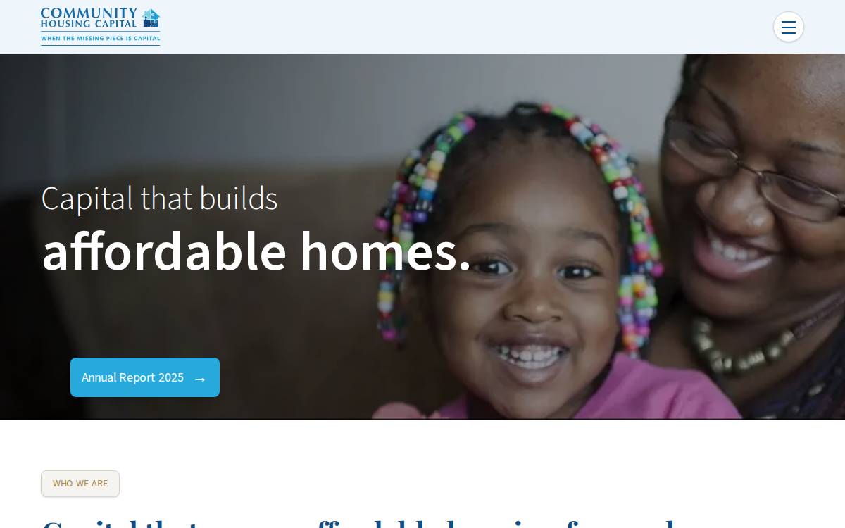 Community Housing Capital website preview
