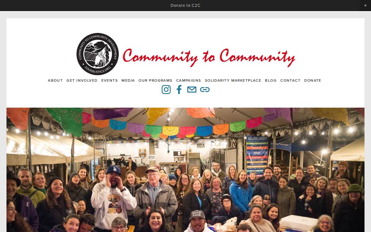 Community to Community Development (C2C) website preview