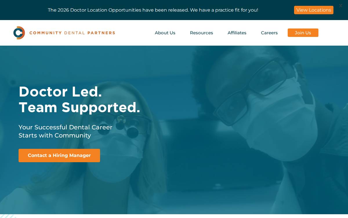 Community Dental Partners website preview