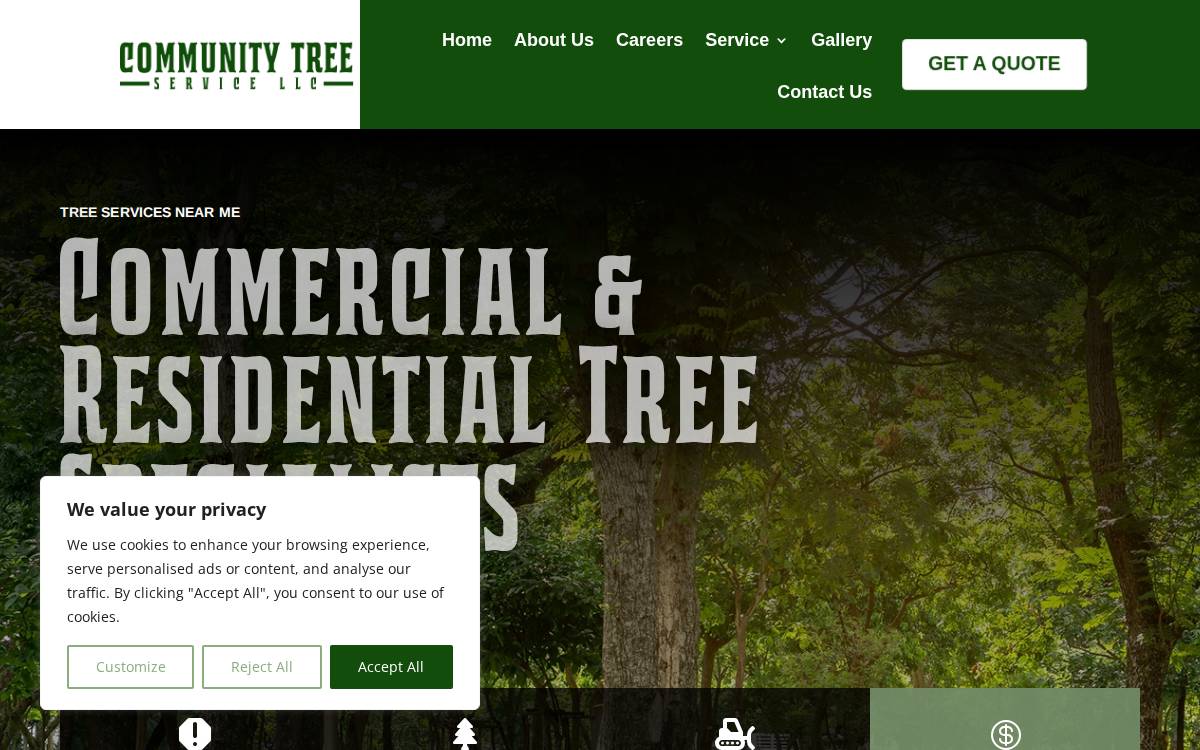 Communitytreeservice website preview
