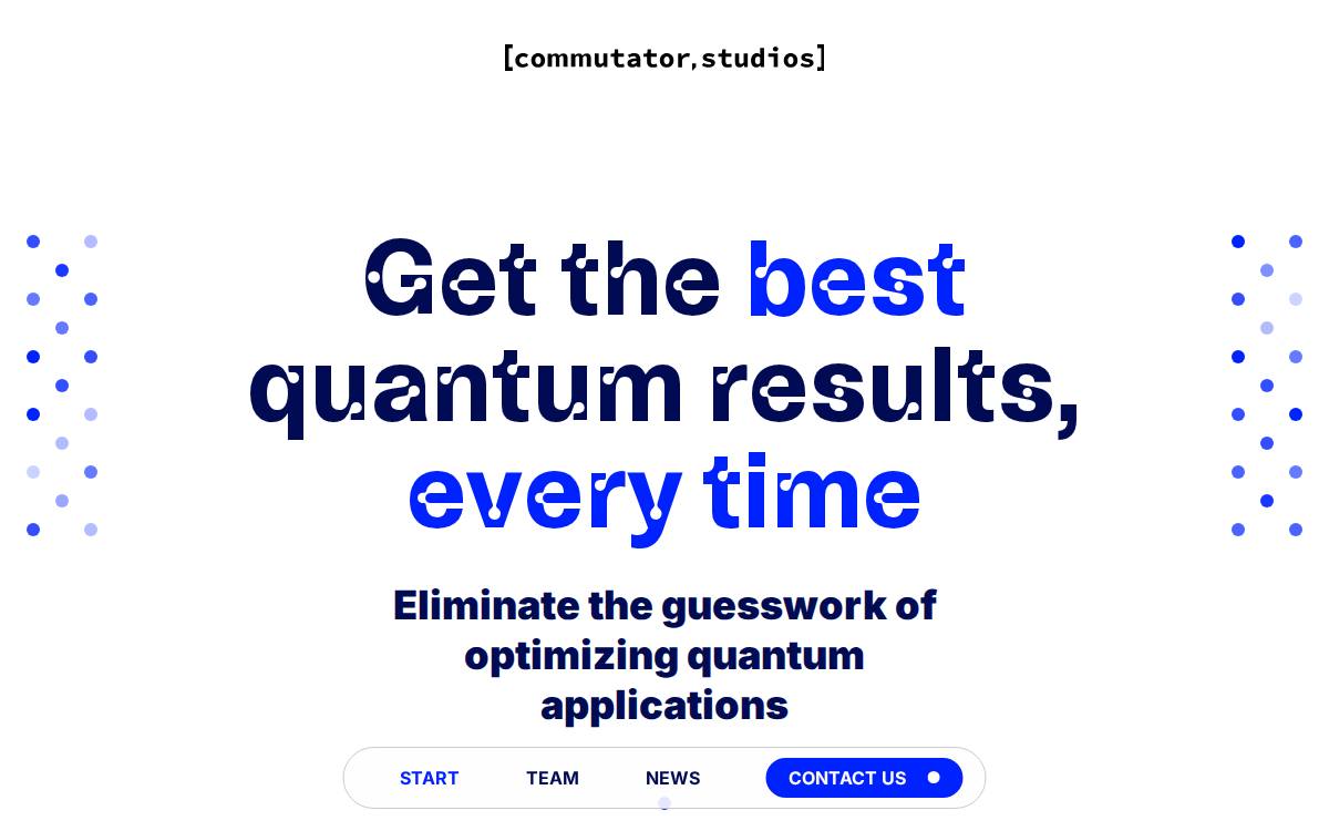 Commutator Studios website preview