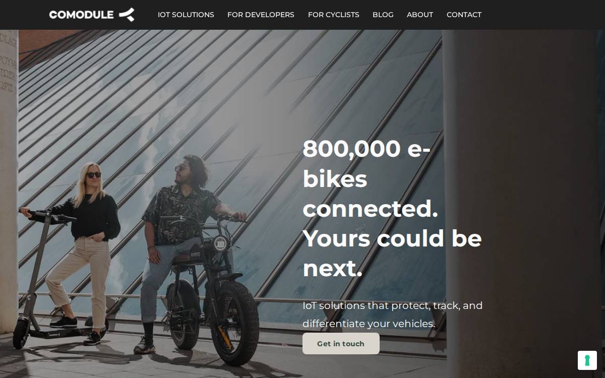 Comodule website preview