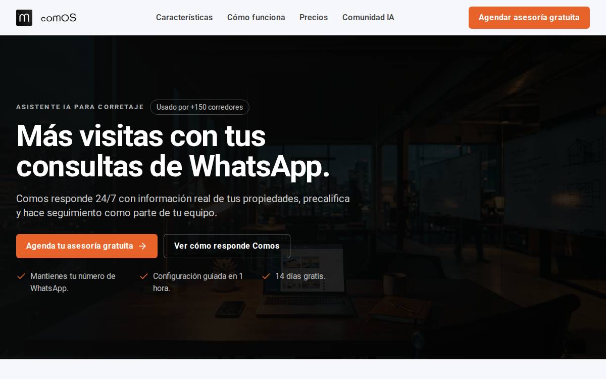 Comos website preview