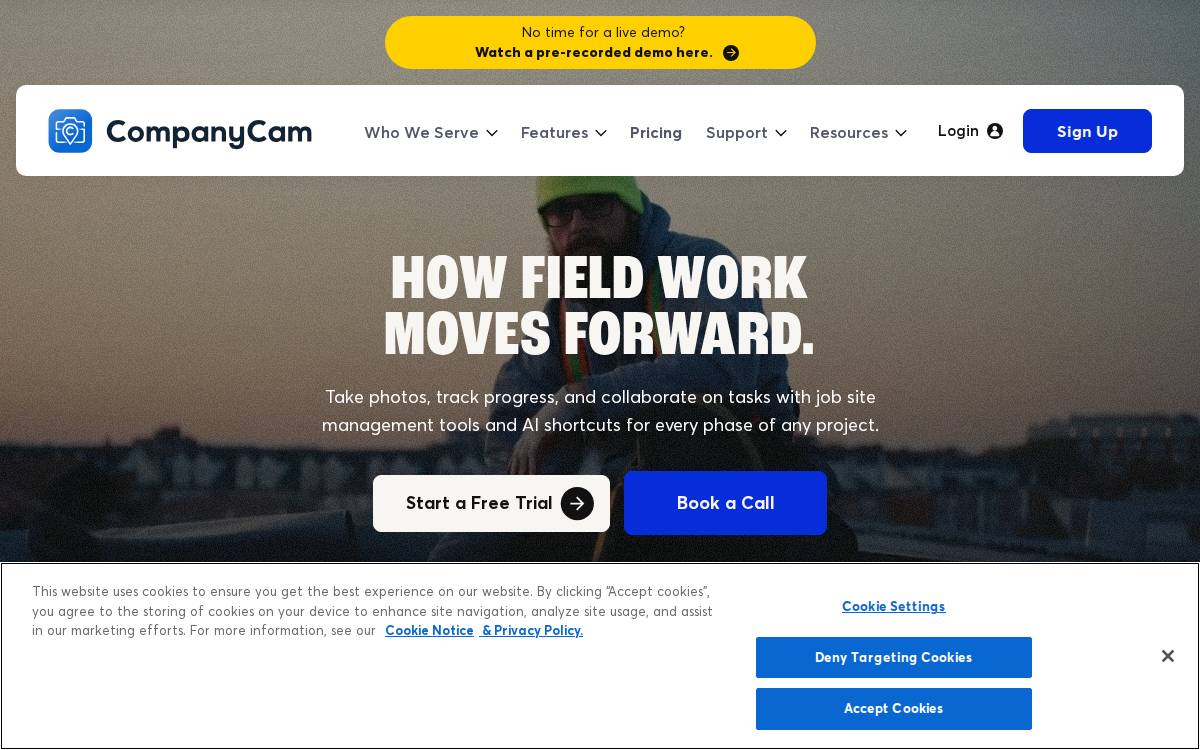 CompanyCam website preview