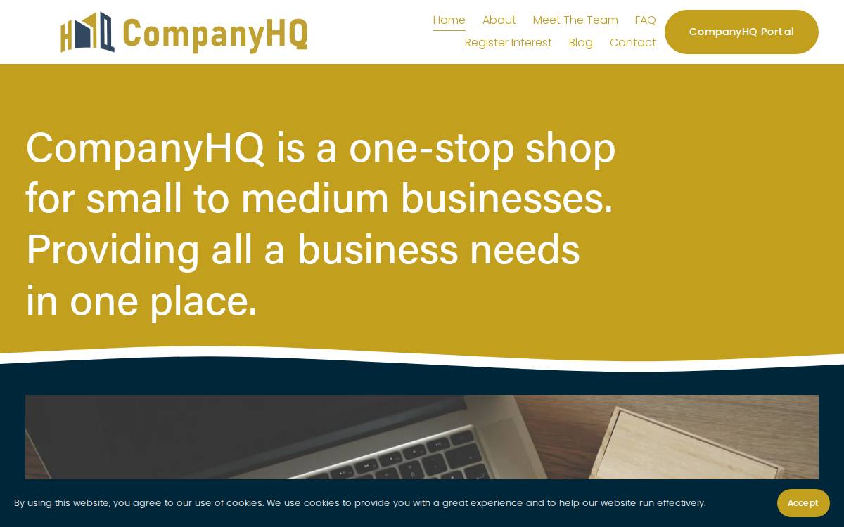 CompanyHQ website preview