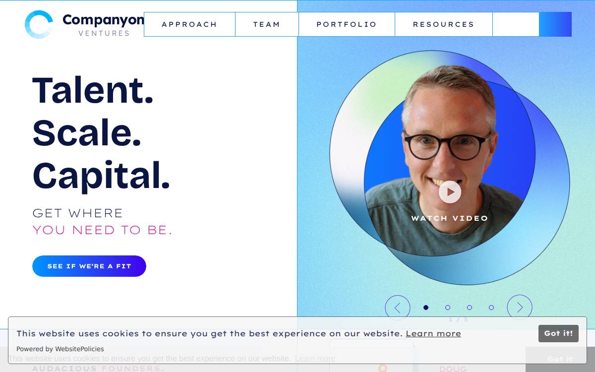 Companyon Ventures website preview