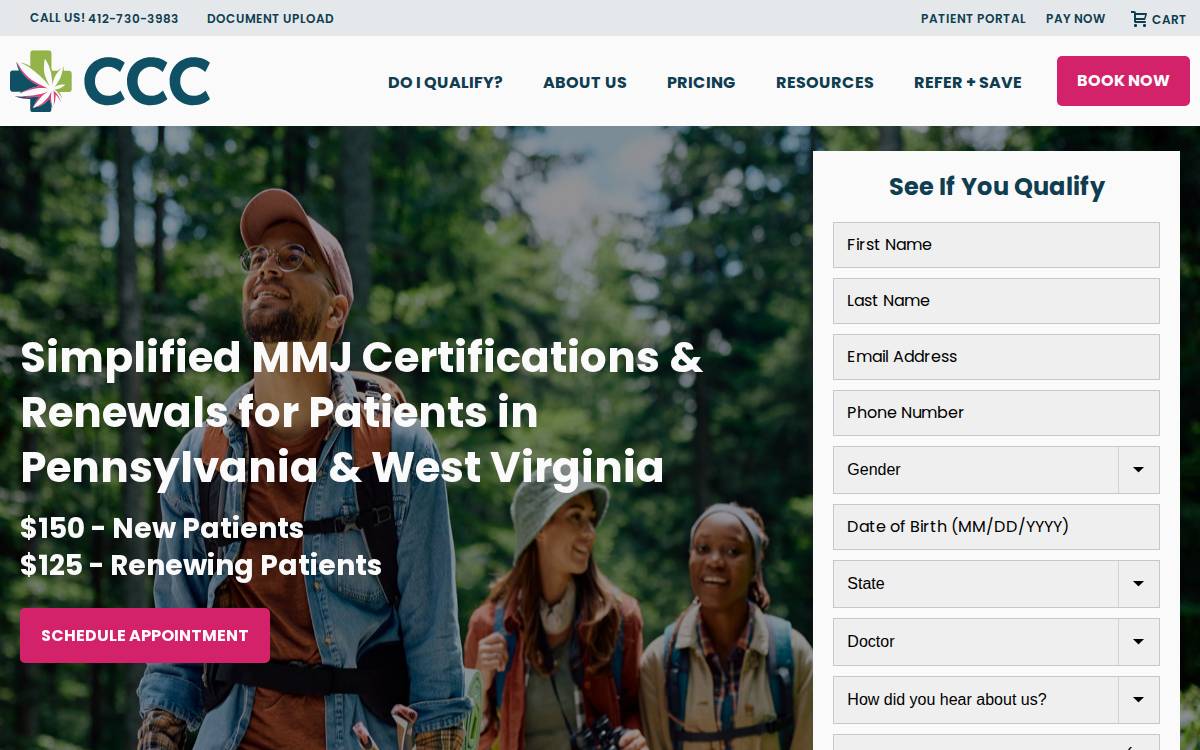 Compassionatecertificationcenters website preview