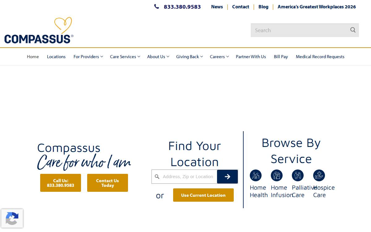 Compassus website preview