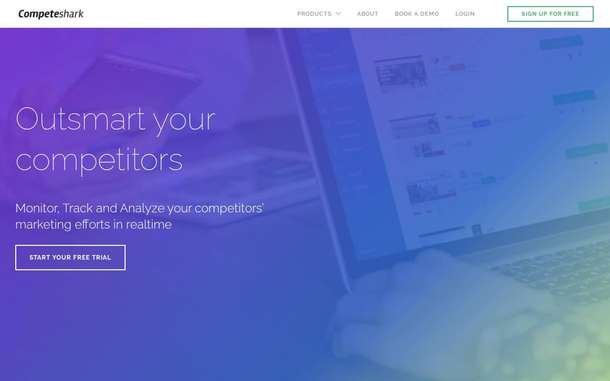 Compete Shark website preview