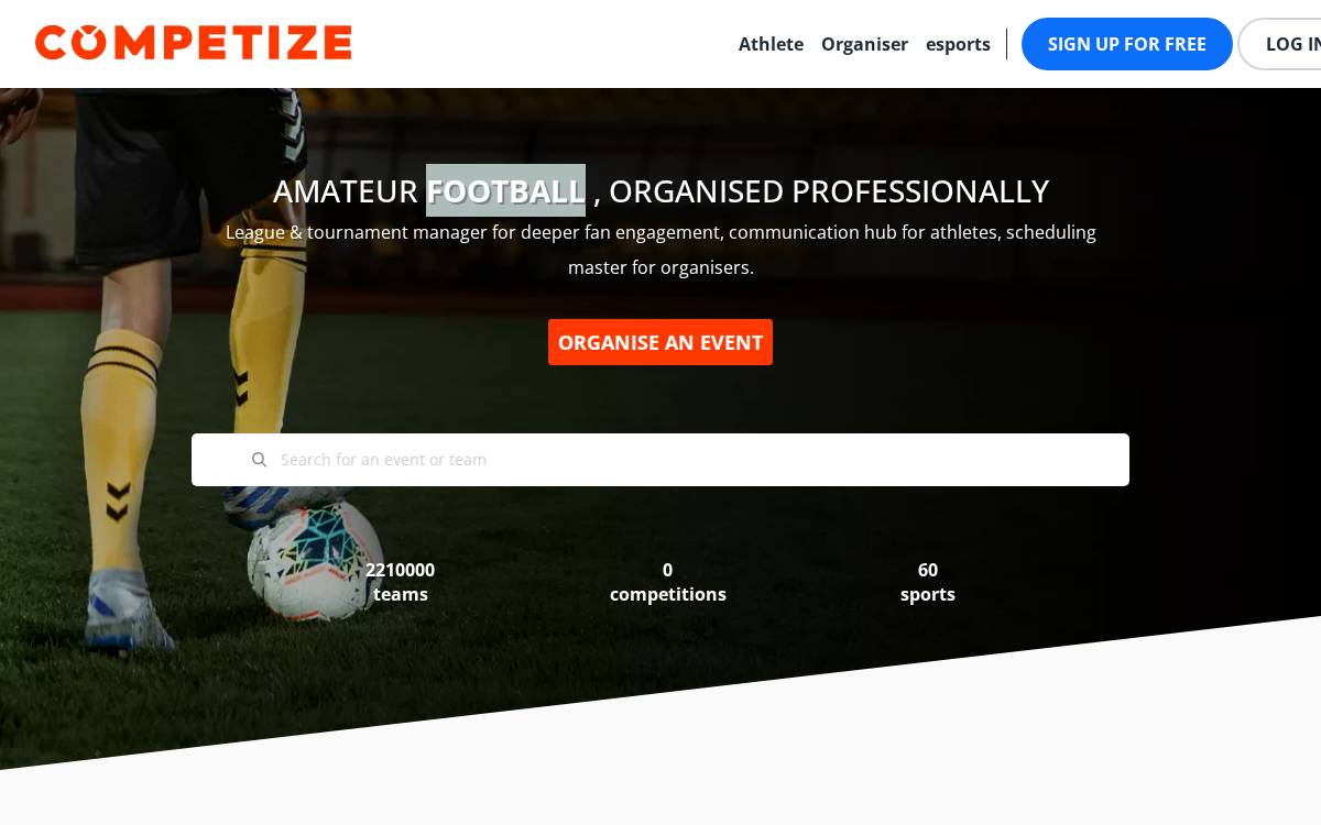 Competize website preview
