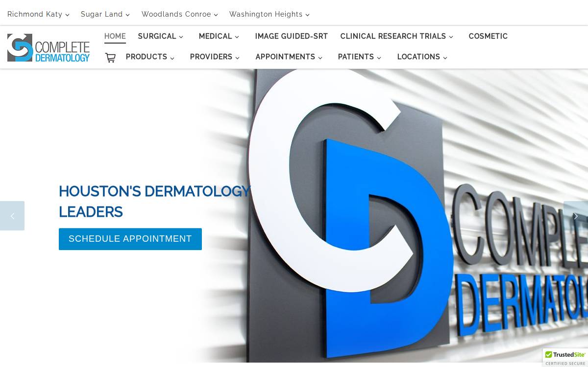 Complete Derm website preview