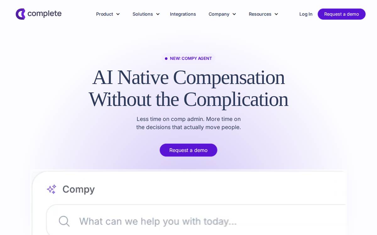 Complete website preview