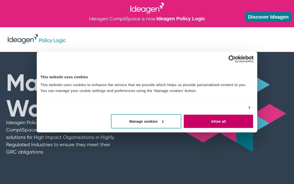 CompliSpace website preview
