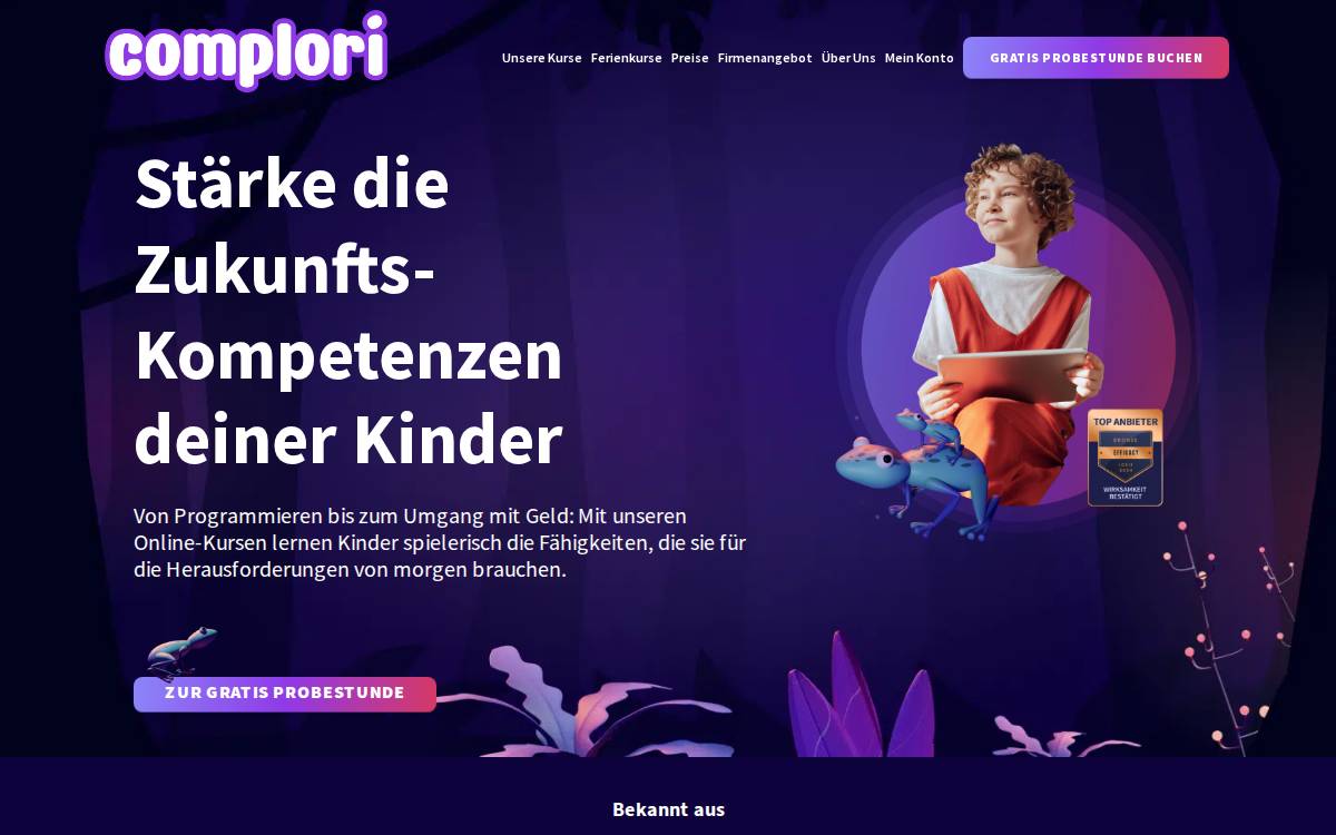 Complori website preview