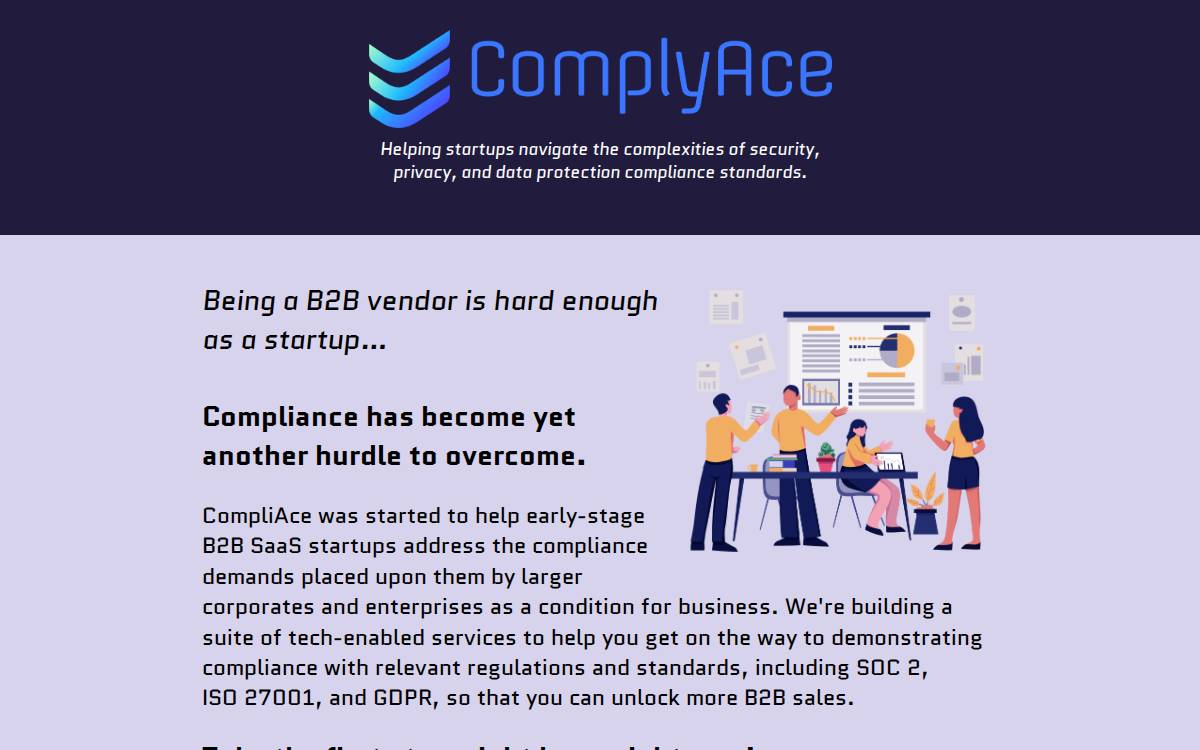 ComplyAce website preview