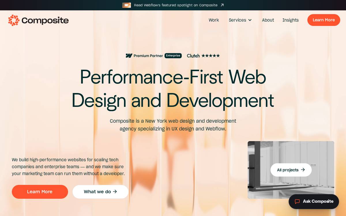 Composite website preview