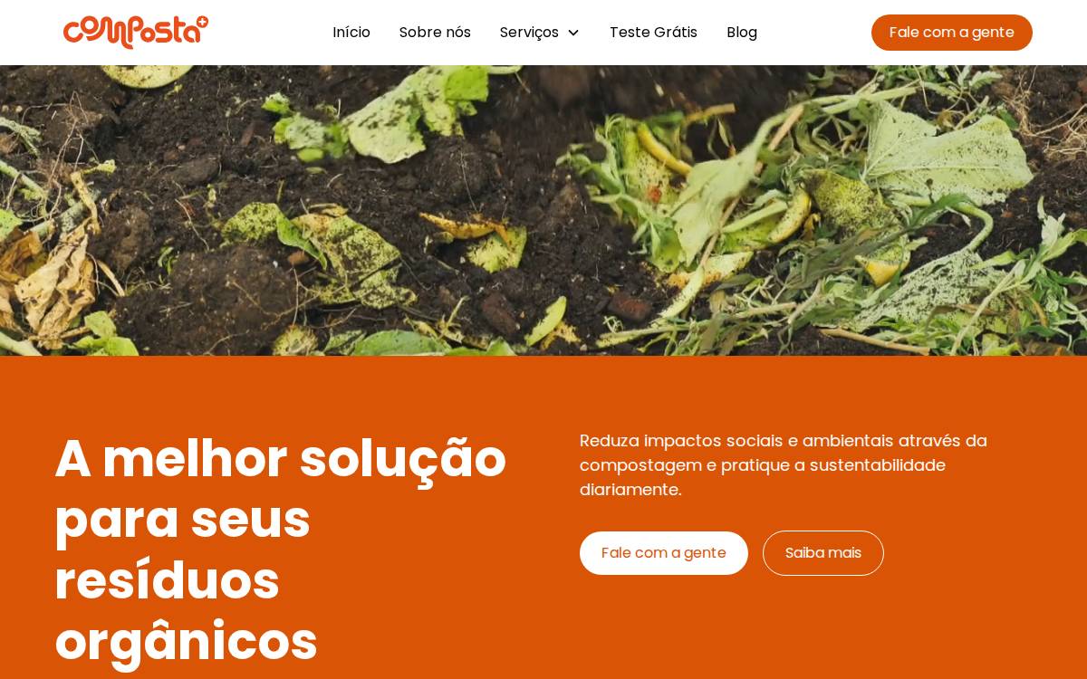 Composta+ website preview