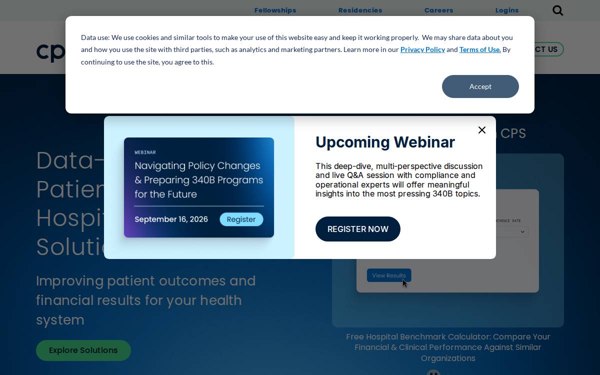 Comprehensive Pharmacy Services website preview