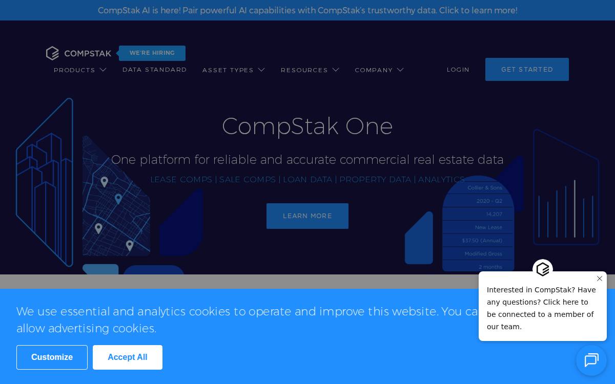Compstak website preview
