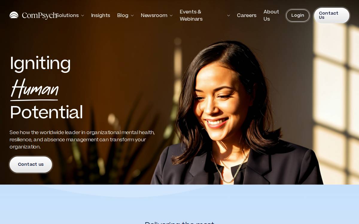 ComPsych website preview