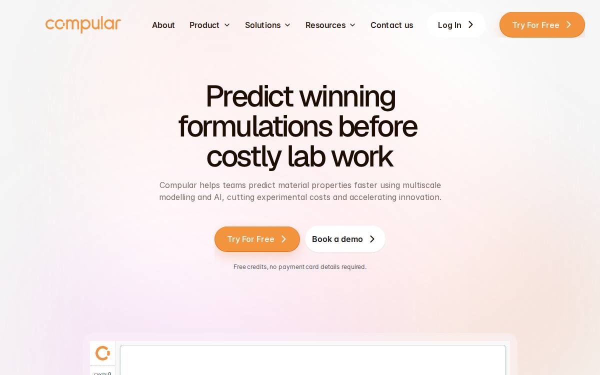 Compular website preview