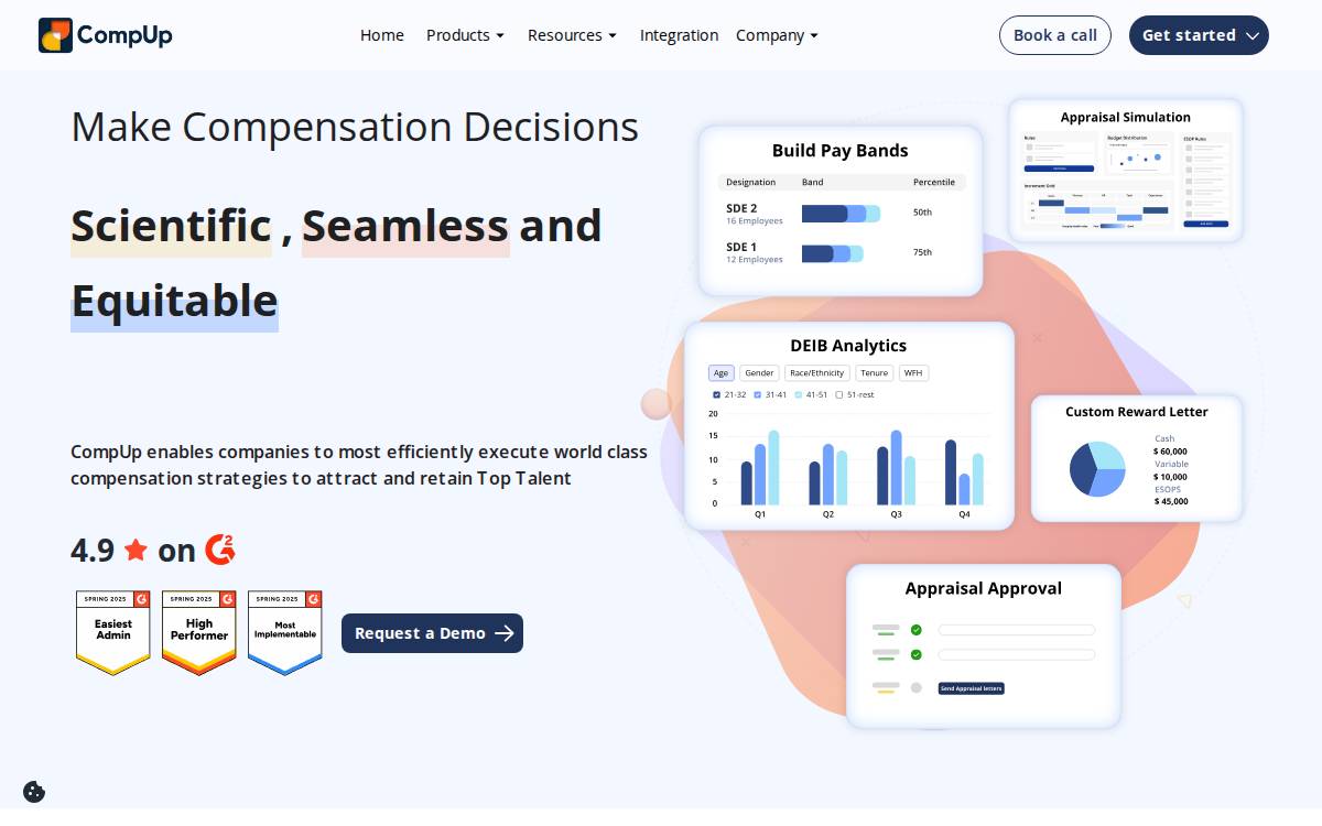 CompUp website preview