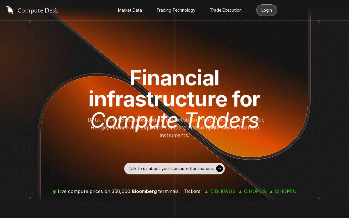 Compute Desk website preview