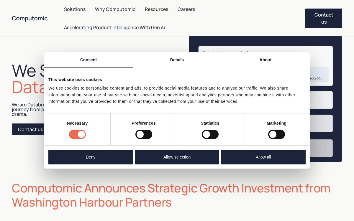 Computomic website preview