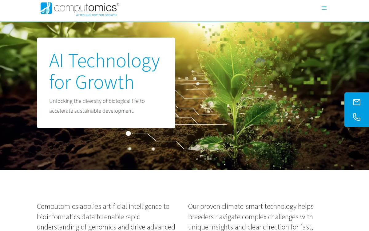 Computomics website preview