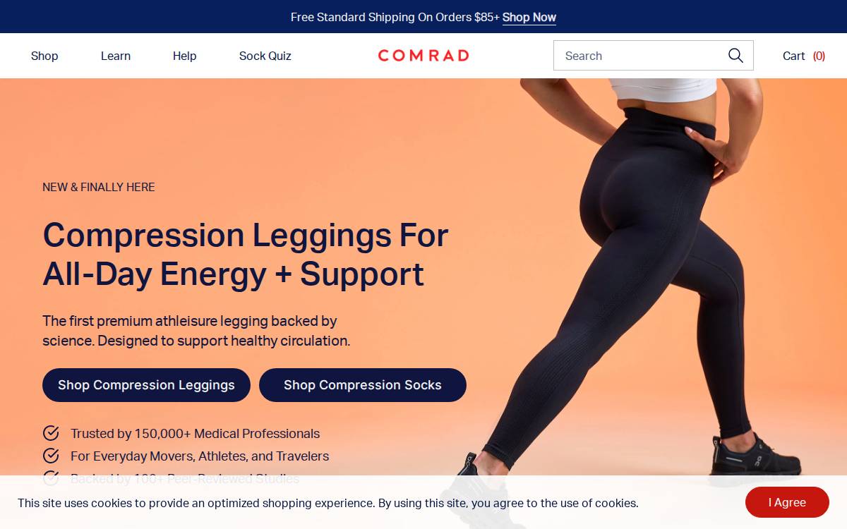 Comrad website preview
