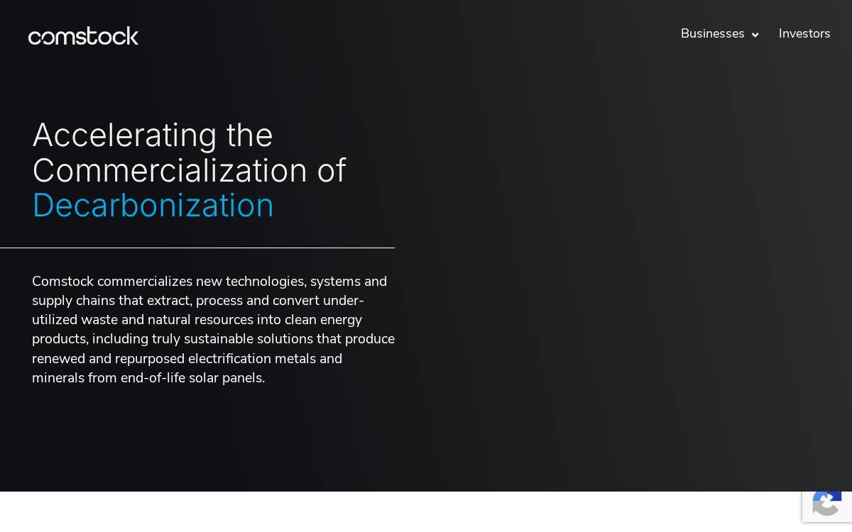 Comstock website preview