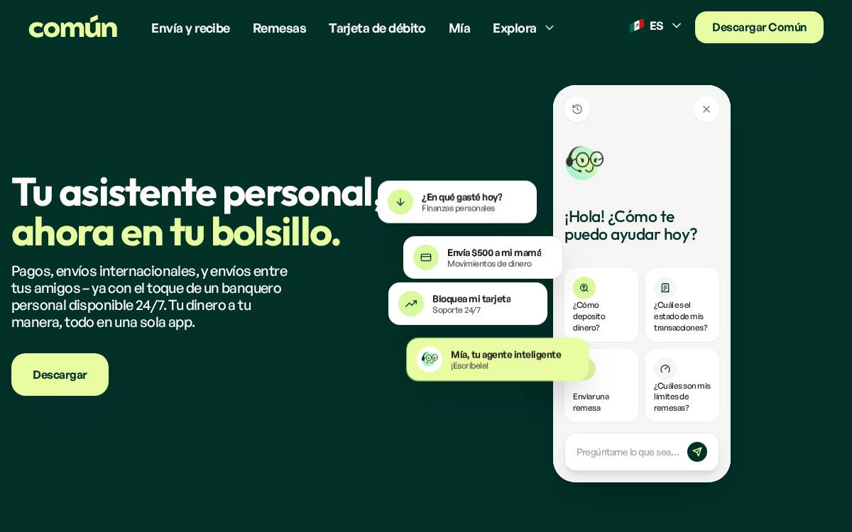 Comun website preview