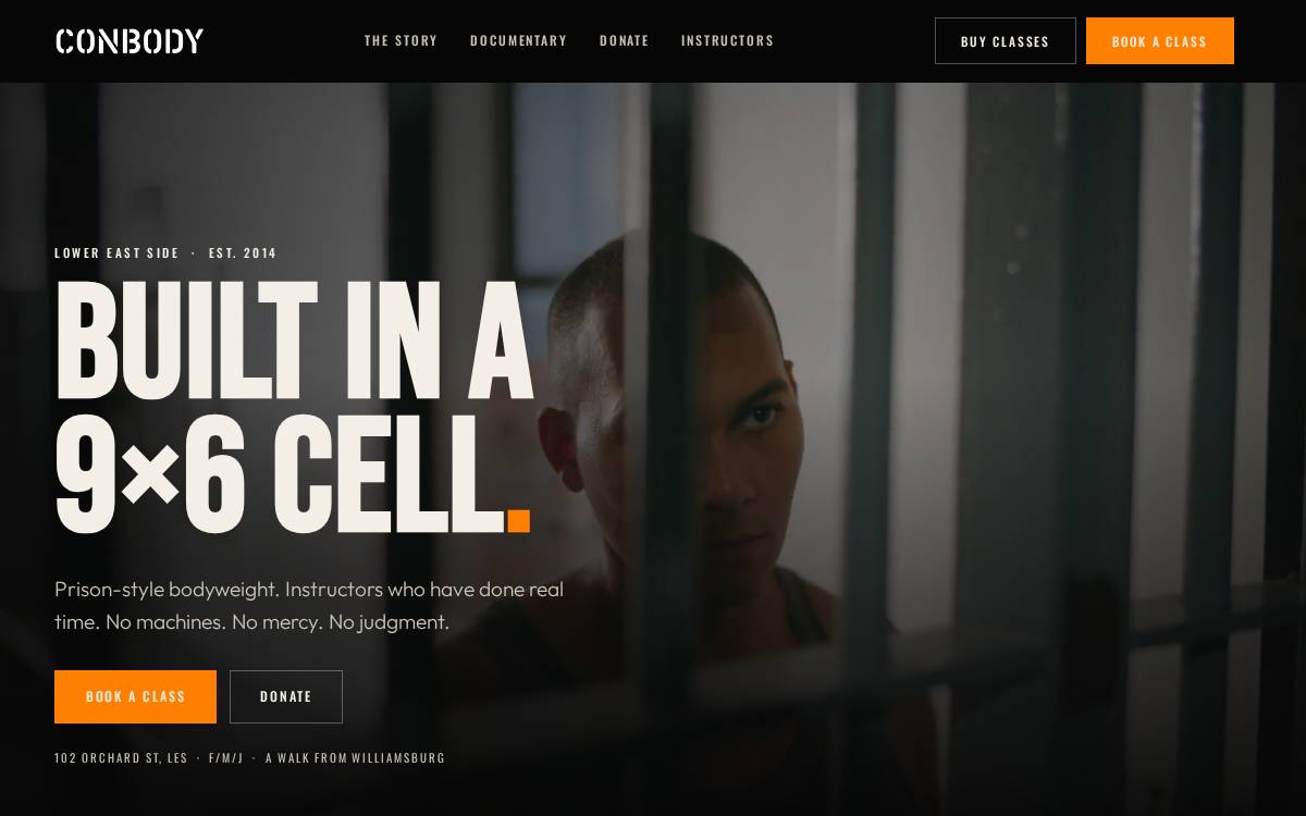 Conbody website preview