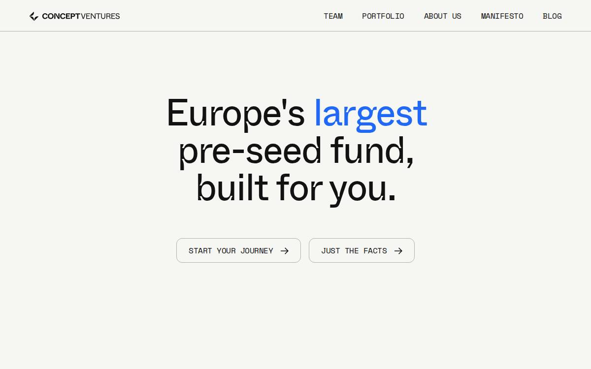 Concept website preview