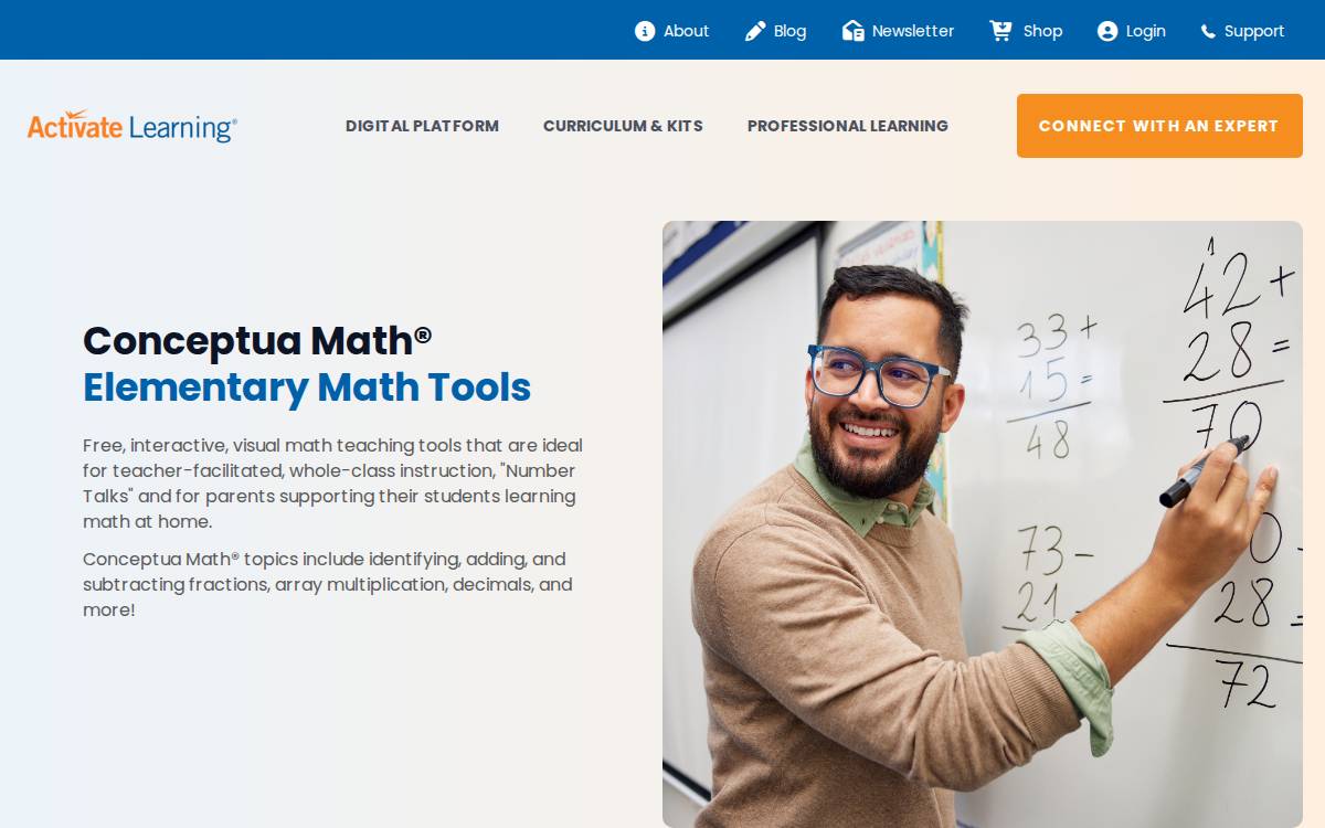 Conceptuamath website preview