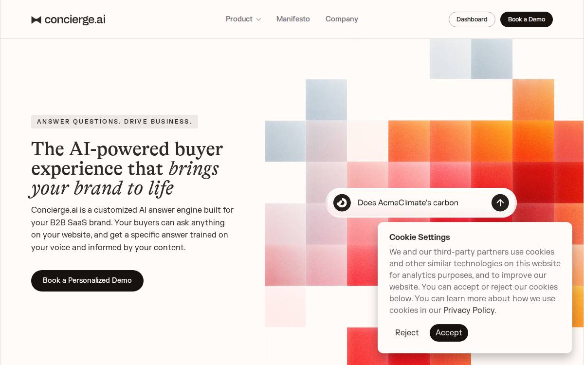 Concierge AI website preview