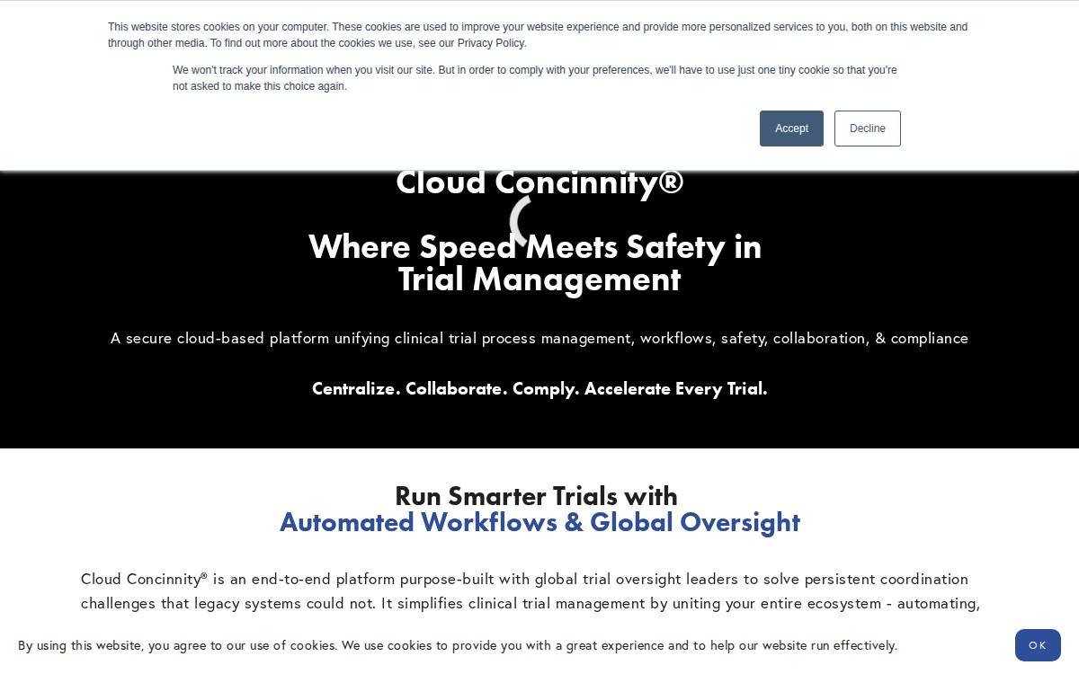 Concinnity website preview