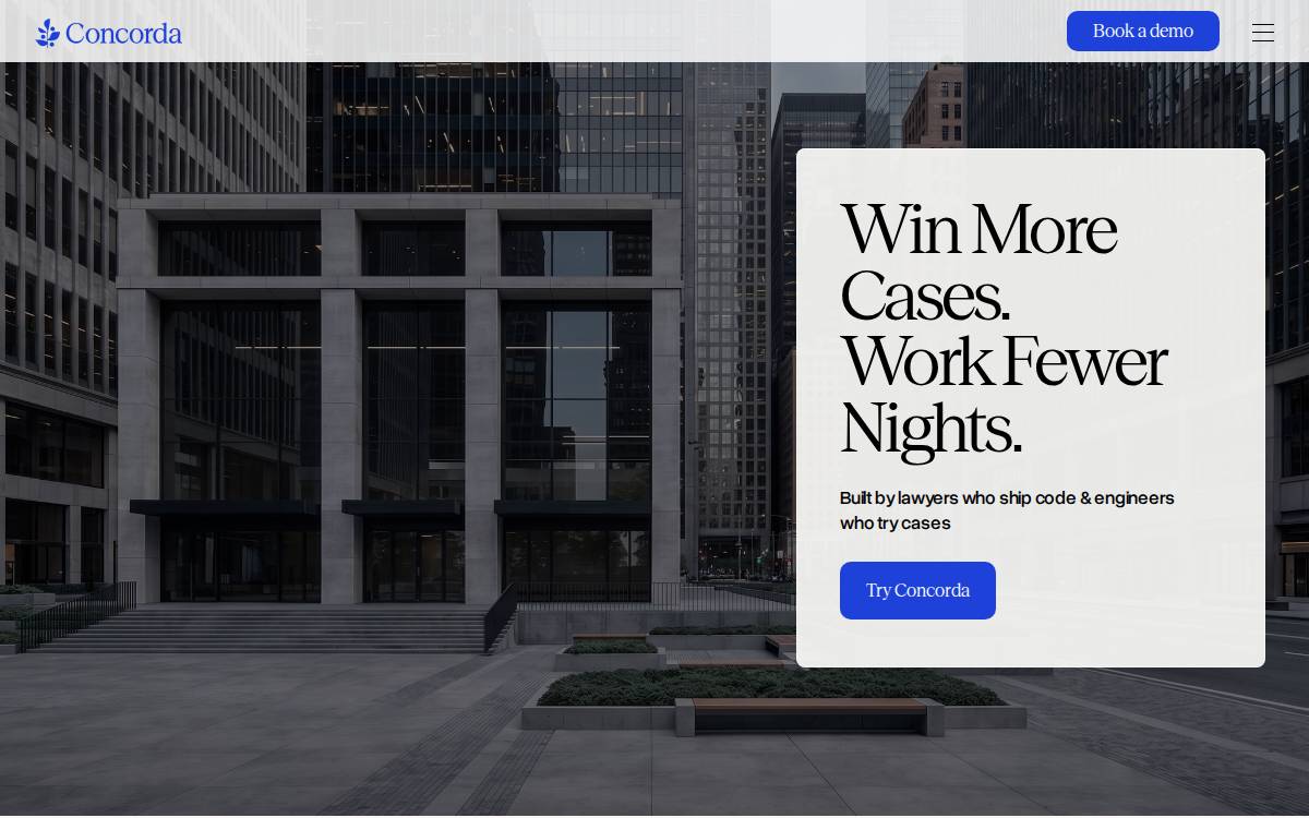 Concorda website preview