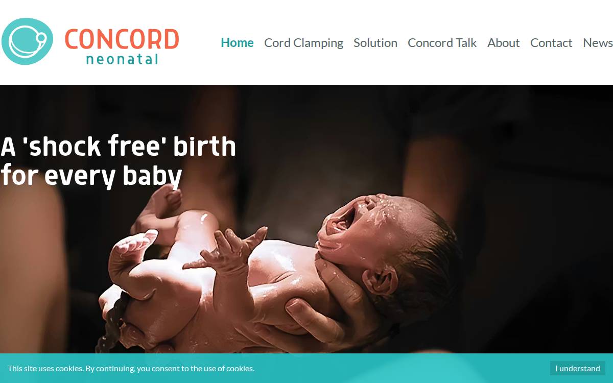 Concord Neonatal website preview