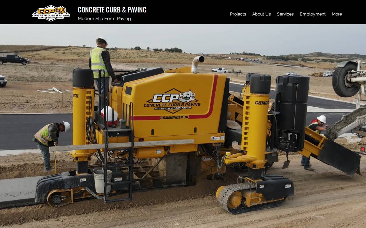 Concretecurbandpaving website preview