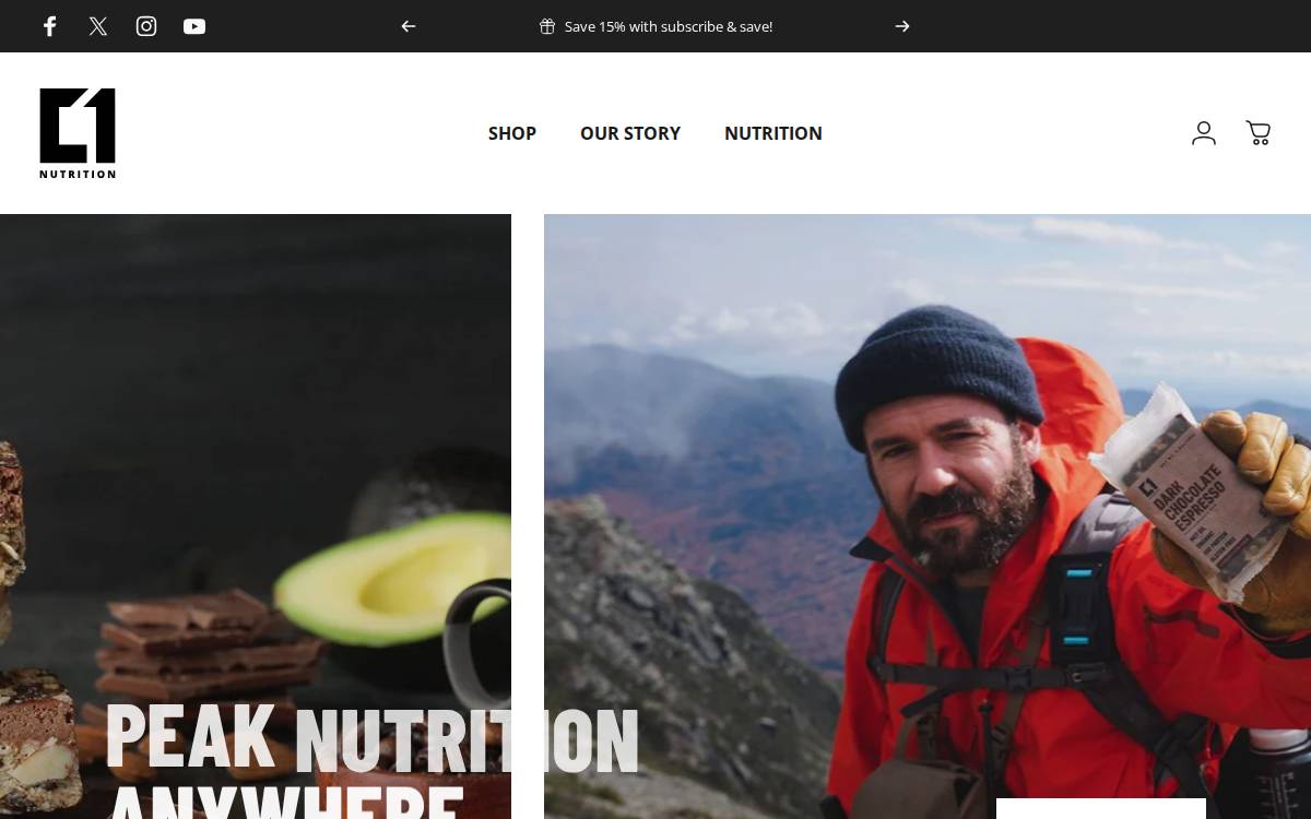 Condition One Nutrition website preview