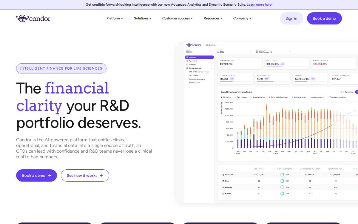 Condor website preview