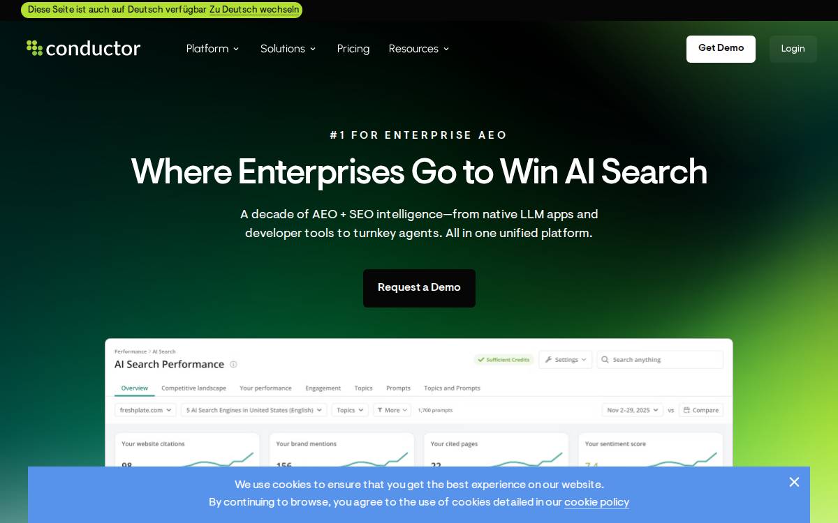Conductor website preview