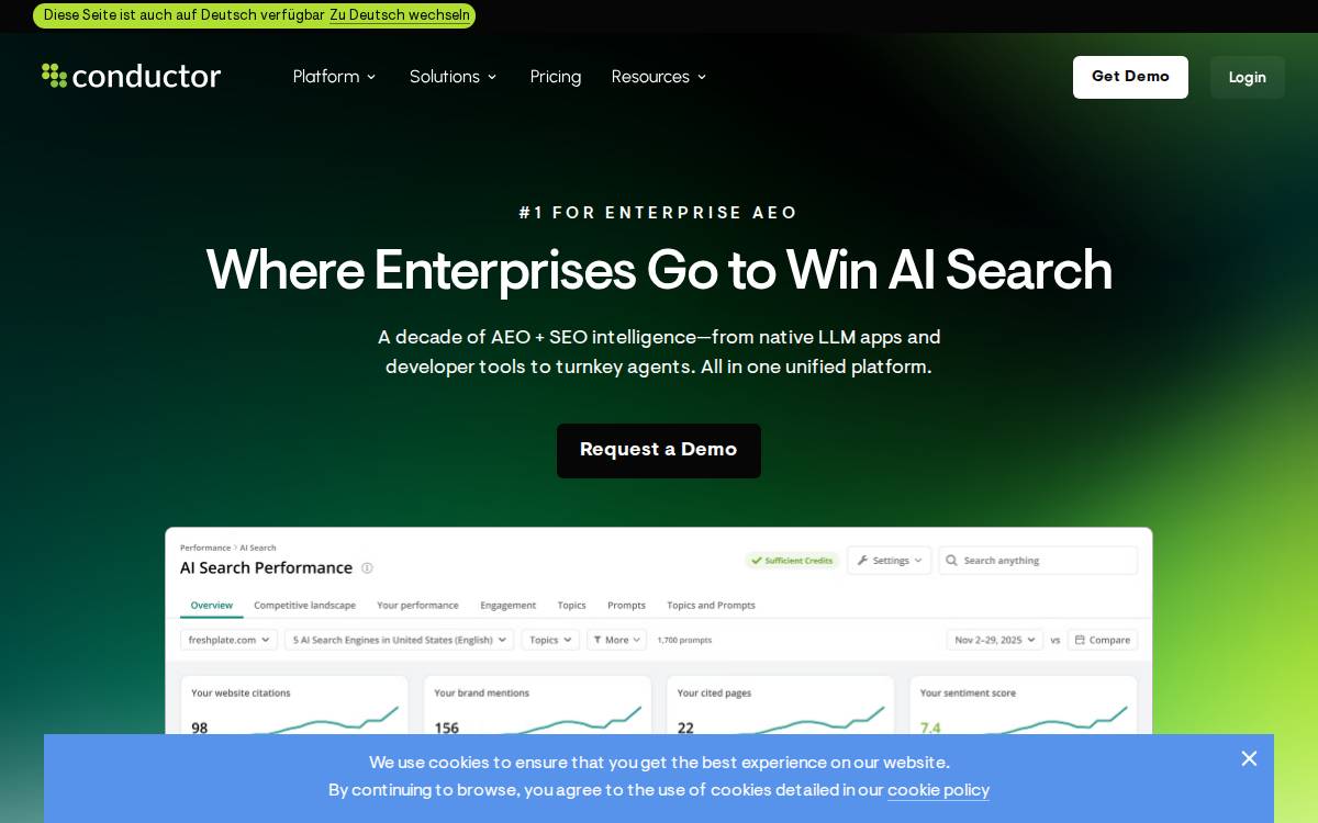 Conductor website preview