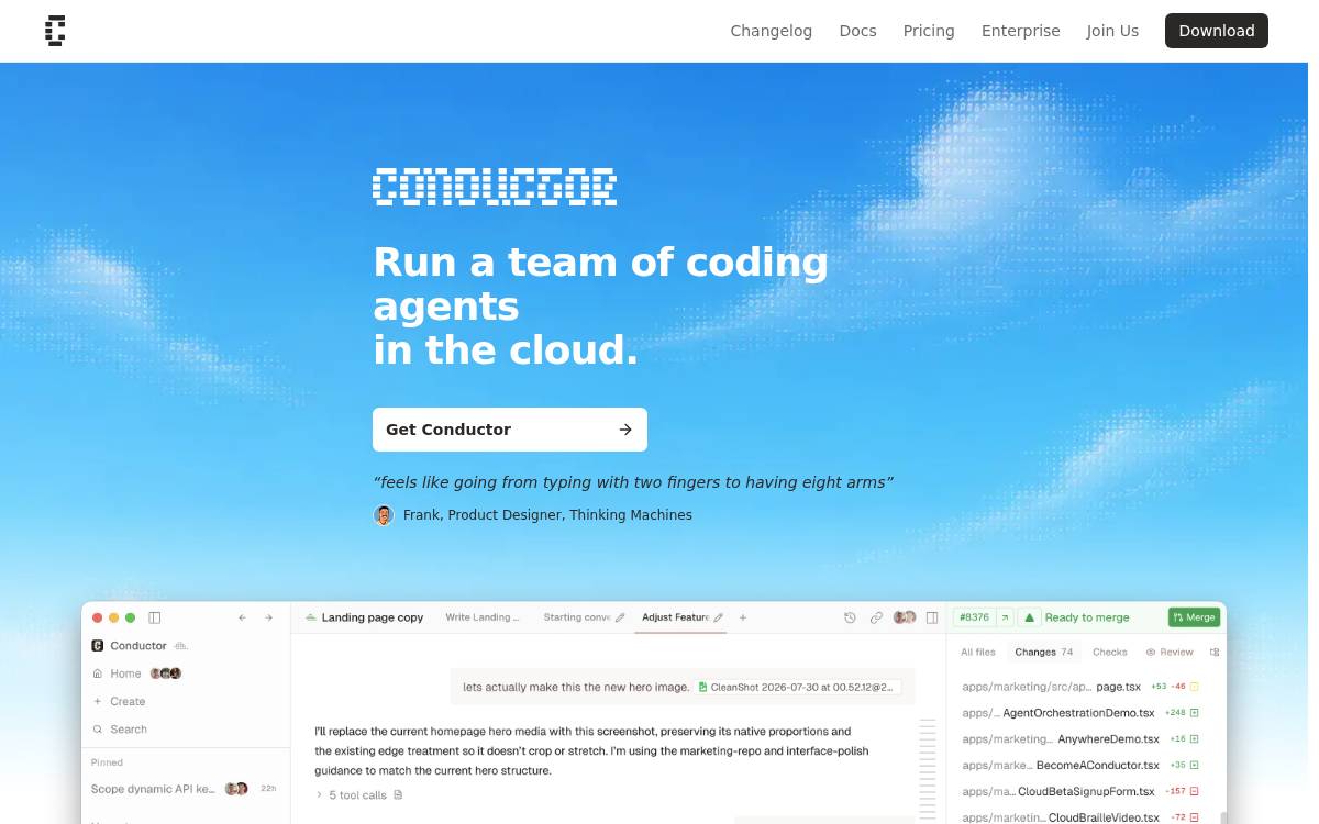 Conductor website preview