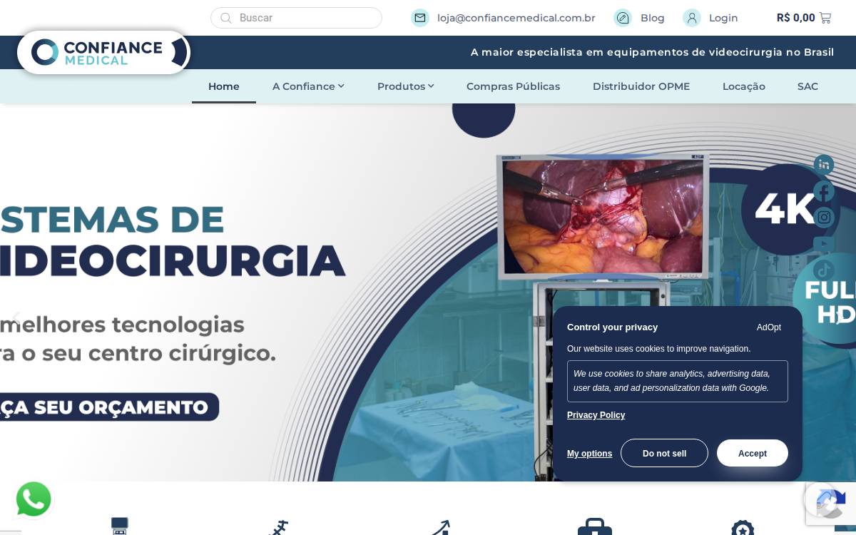 Confiance Medical website preview