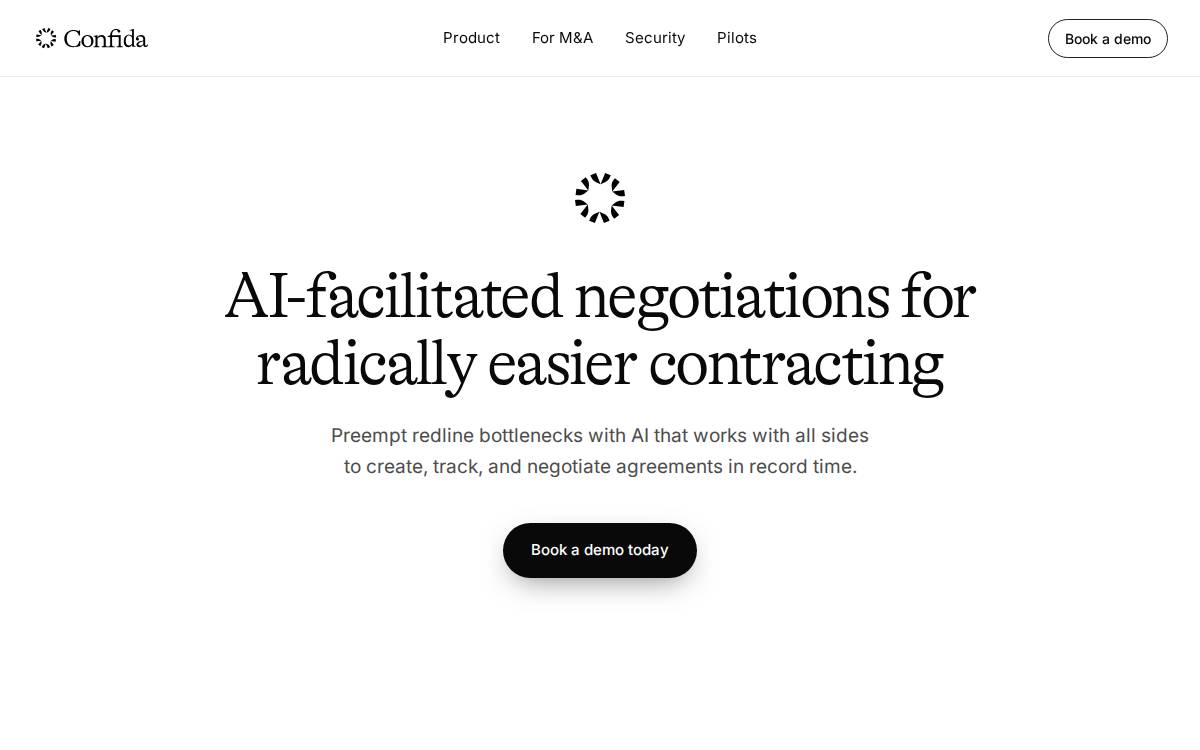 Confida website preview