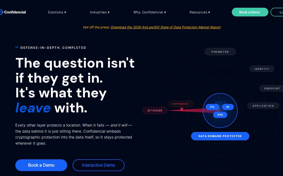 Confidencial website preview