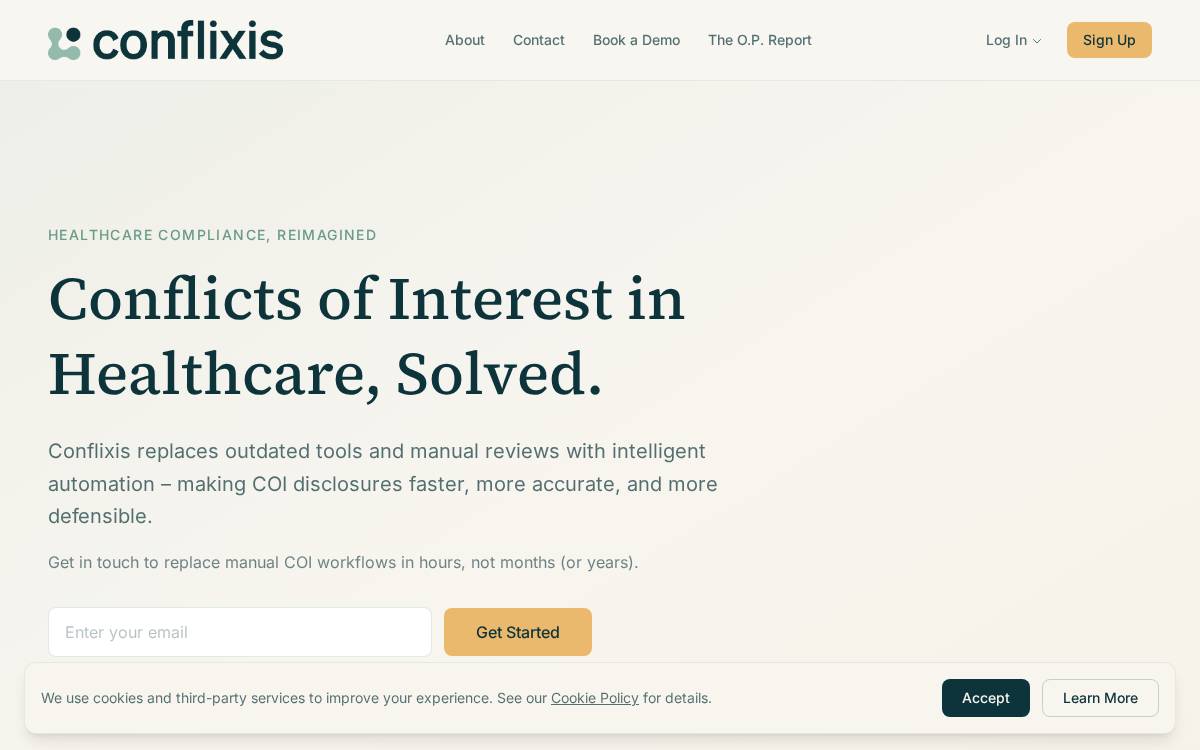 Conflixis website preview